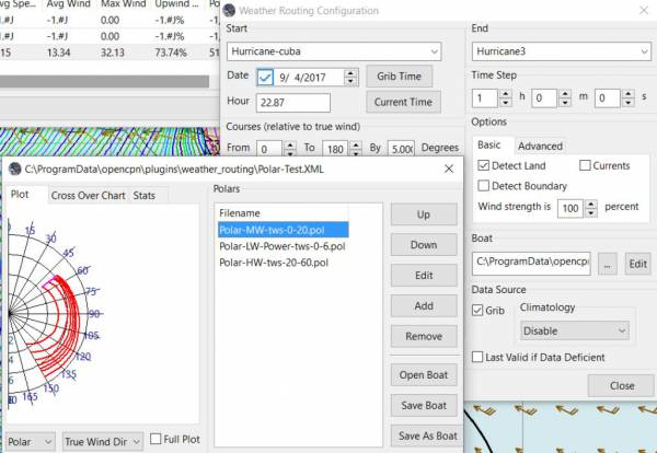 wr config boat polar test.xml polar tab