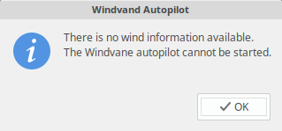 windvane warning message